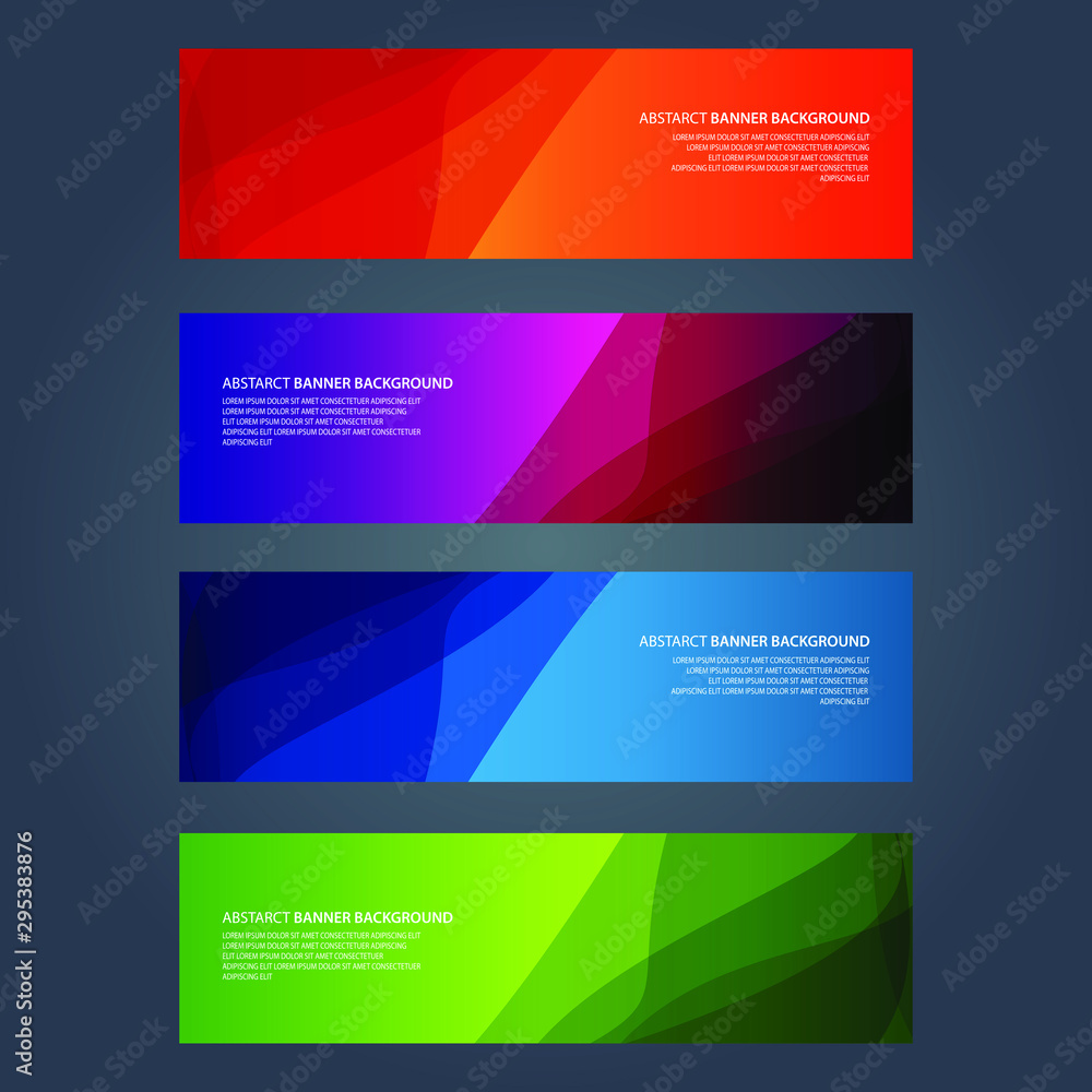 Fototapeta premium Vector Abstract design banner web template