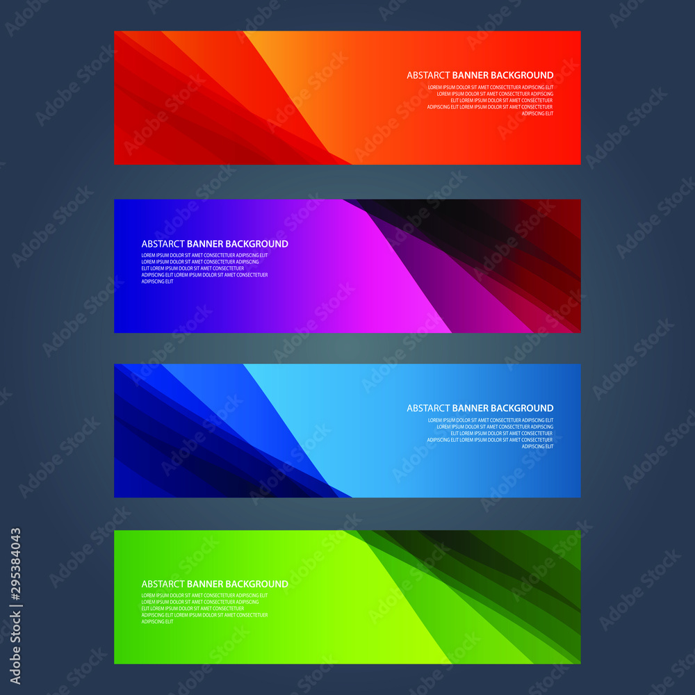 Fototapeta premium Vector Abstract design banner web template