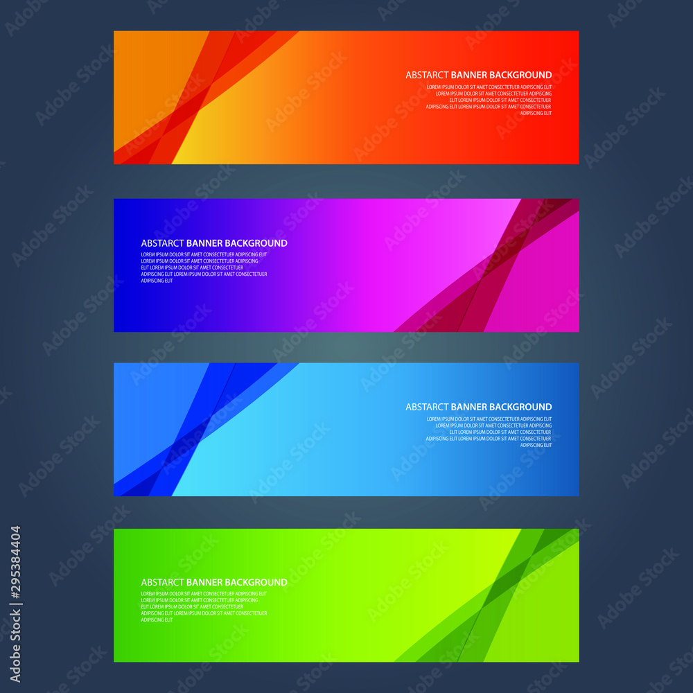 Naklejka premium Vector Abstract design banner web template