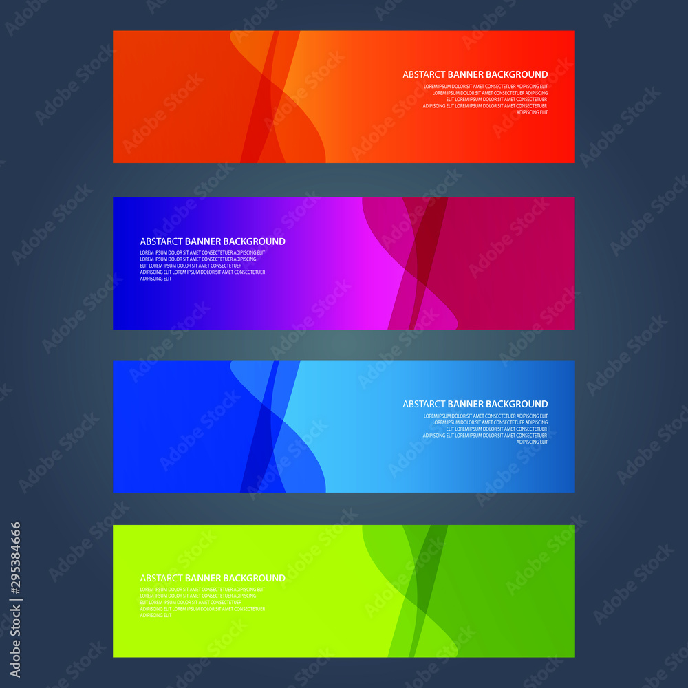 Naklejka premium Vector Abstract design banner web template