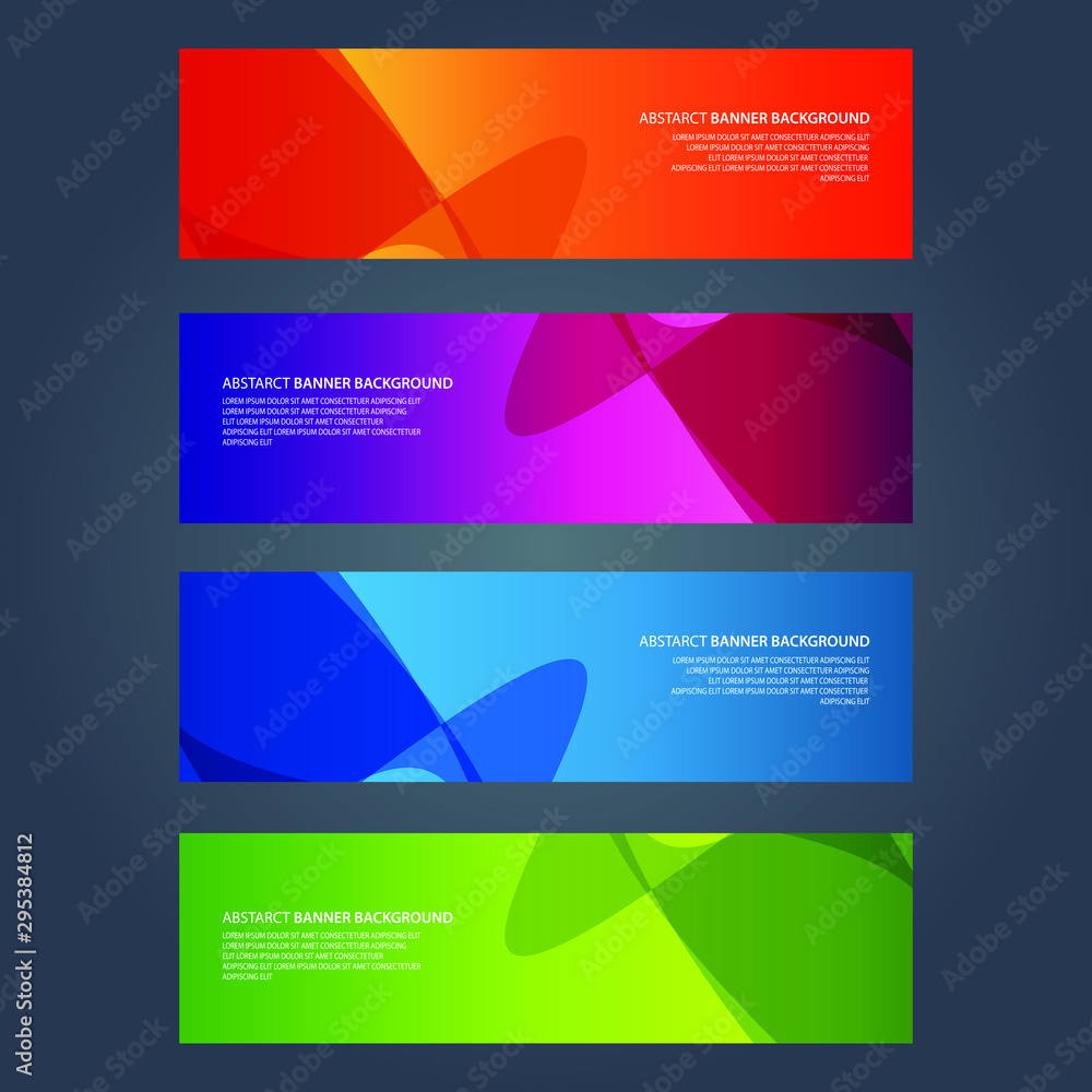 Fototapeta premium Vector Abstract design banner web template
