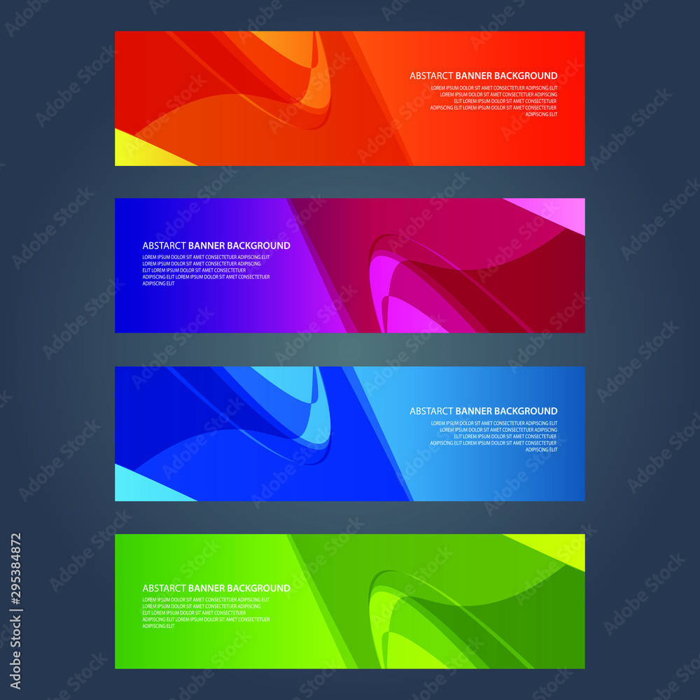 Fototapeta premium Vector Abstract design banner web template