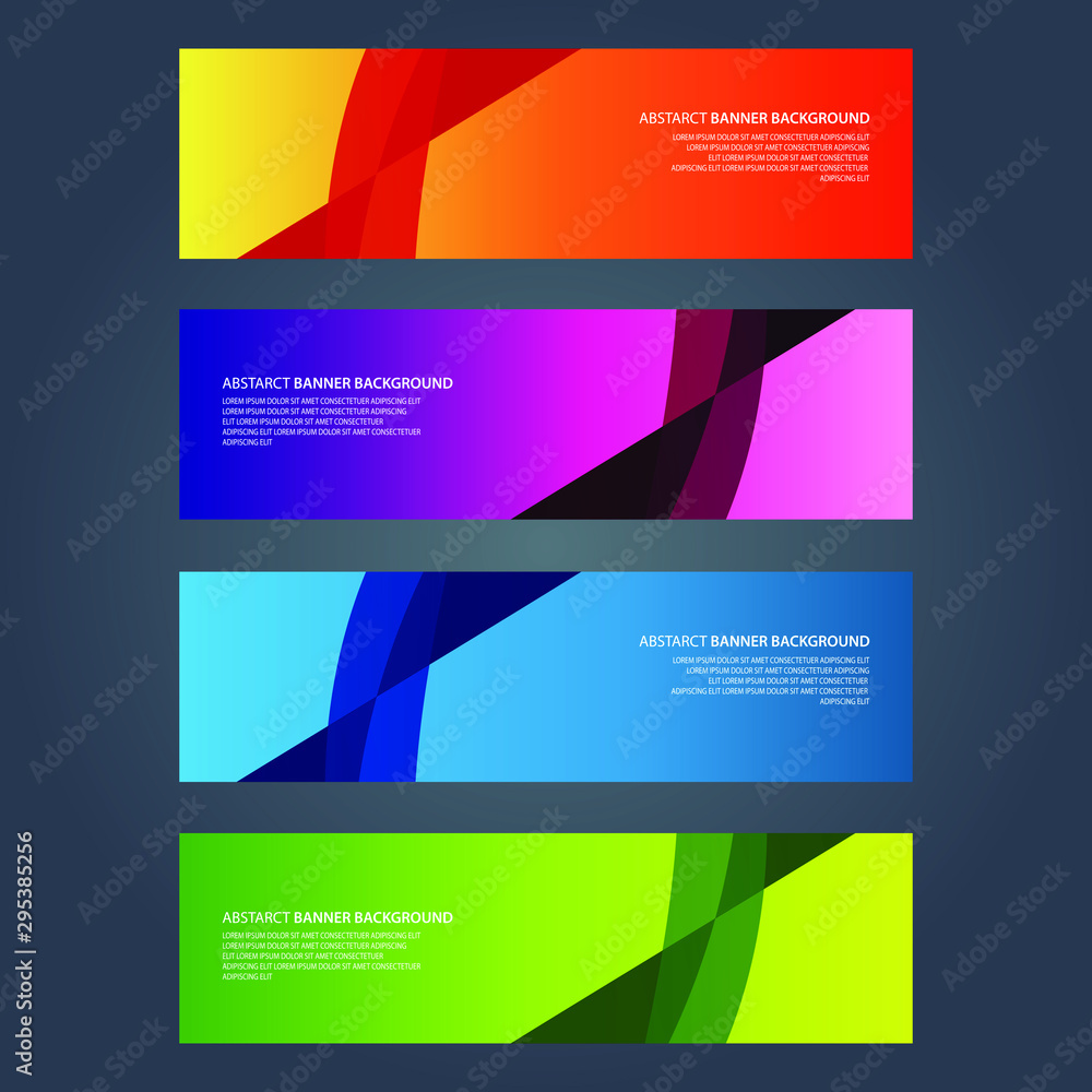 Fototapeta premium Vector Abstract design banner web template