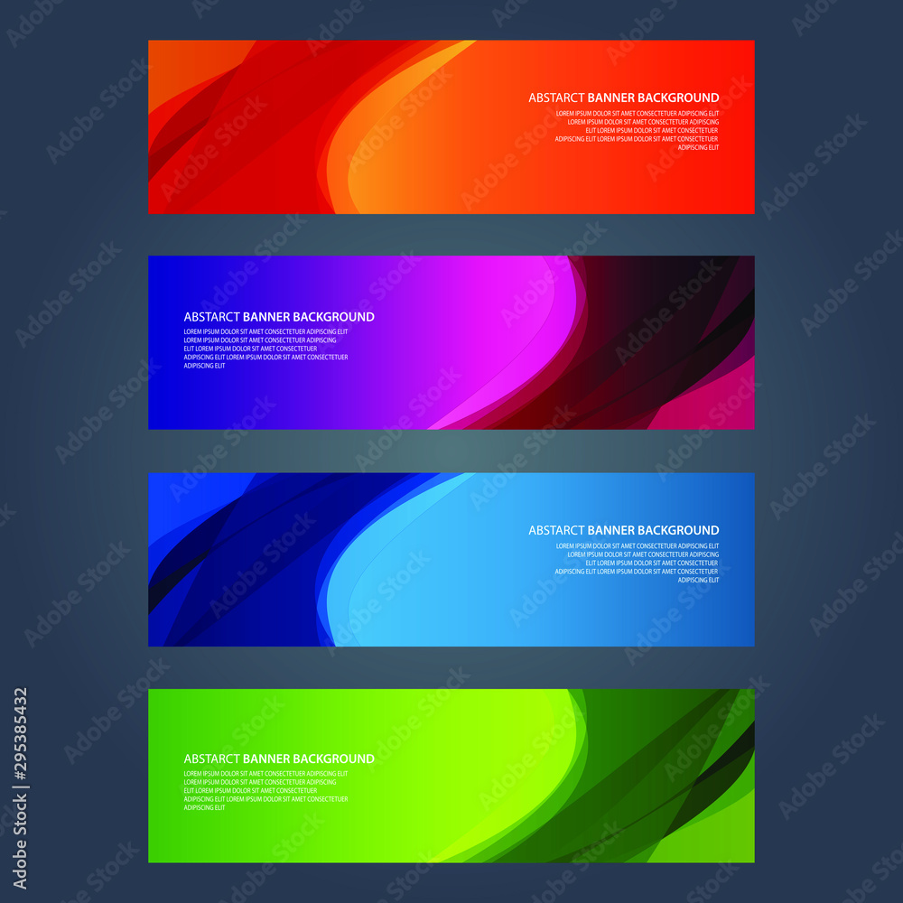 Fototapeta premium Vector Abstract design banner web template
