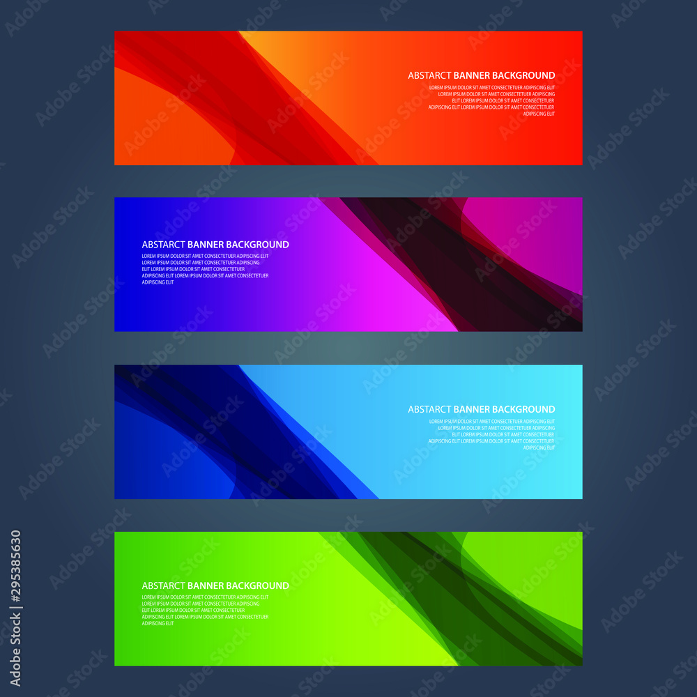 Vector Abstract design banner web template