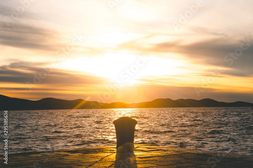 sunset on the beach