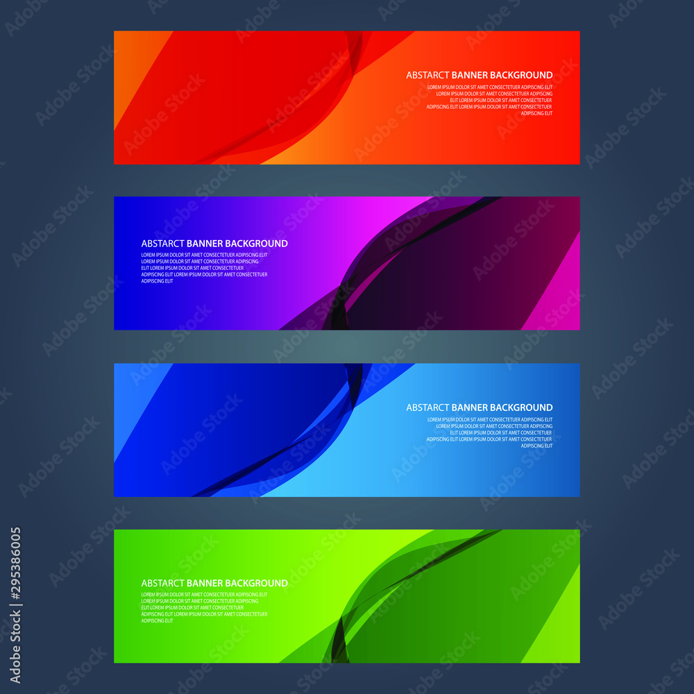Fototapeta premium Vector Abstract design banner web template