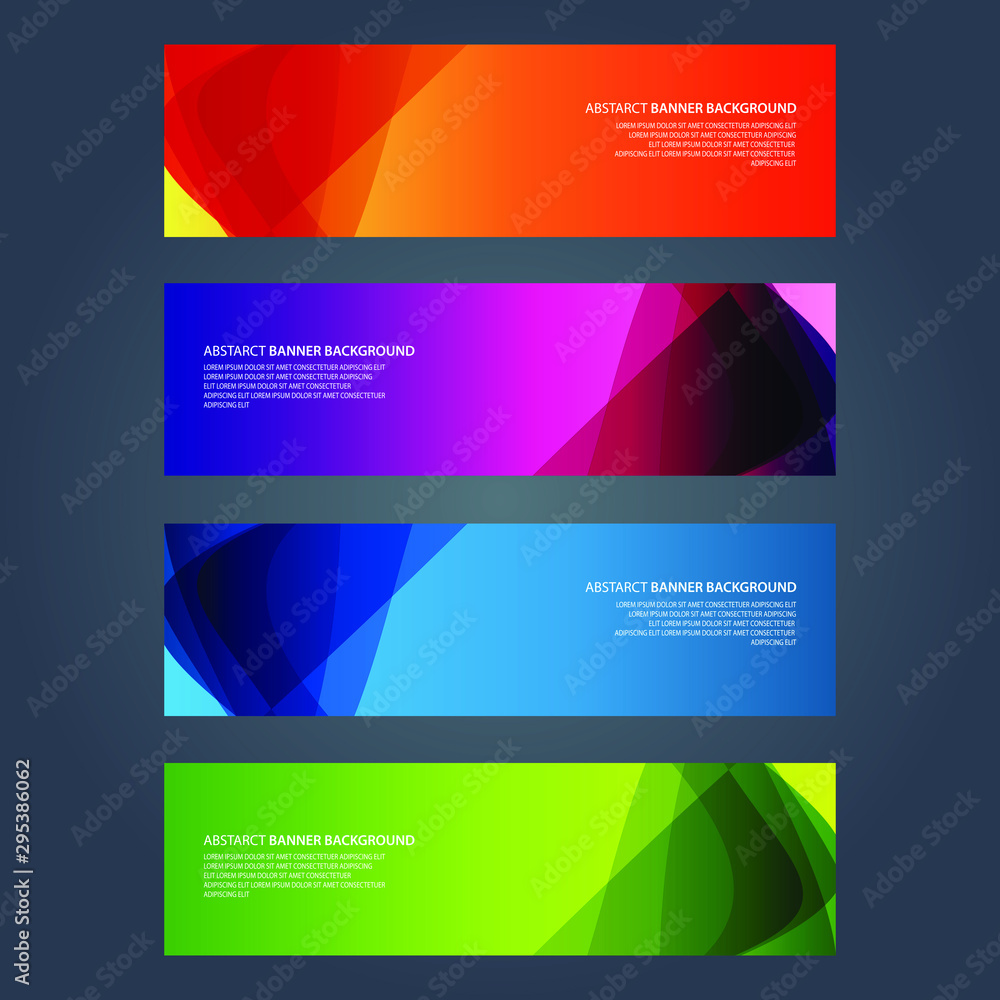 Fototapeta premium Vector Abstract design banner web template