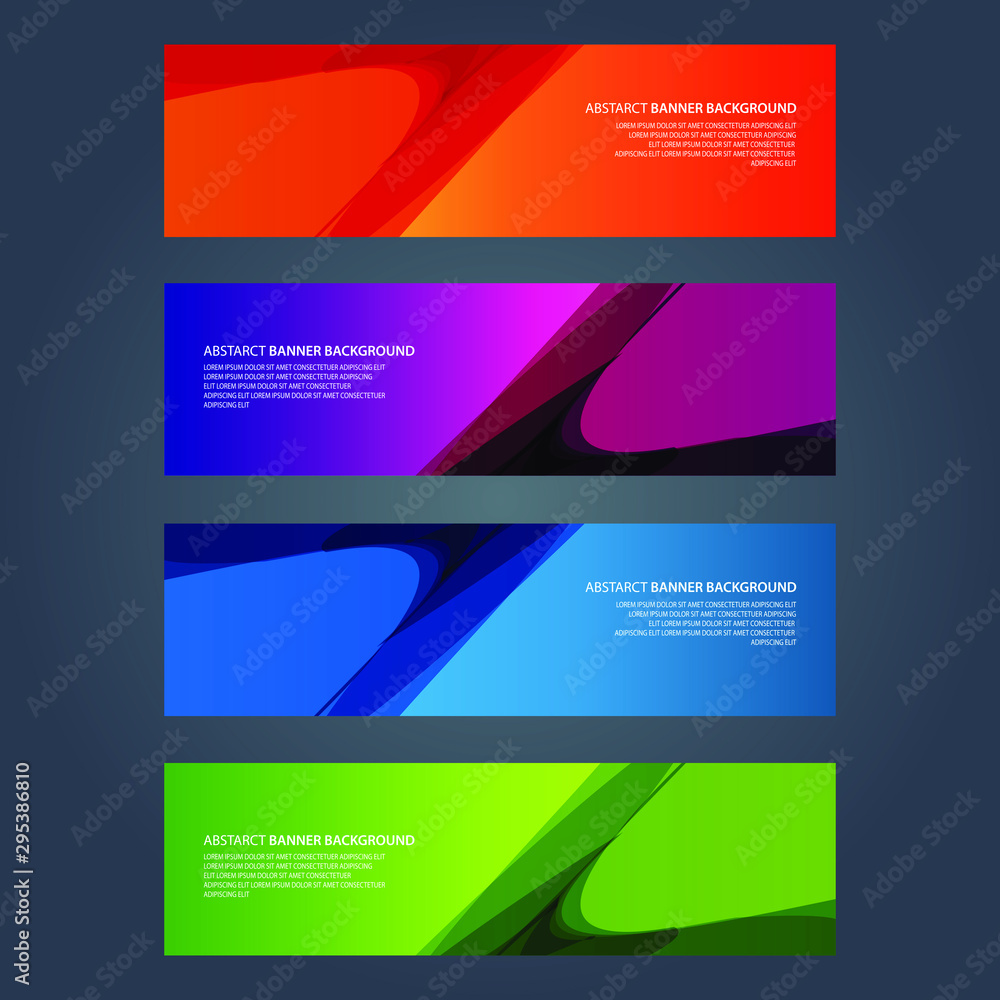 Fototapeta premium Vector Abstract design banner web template