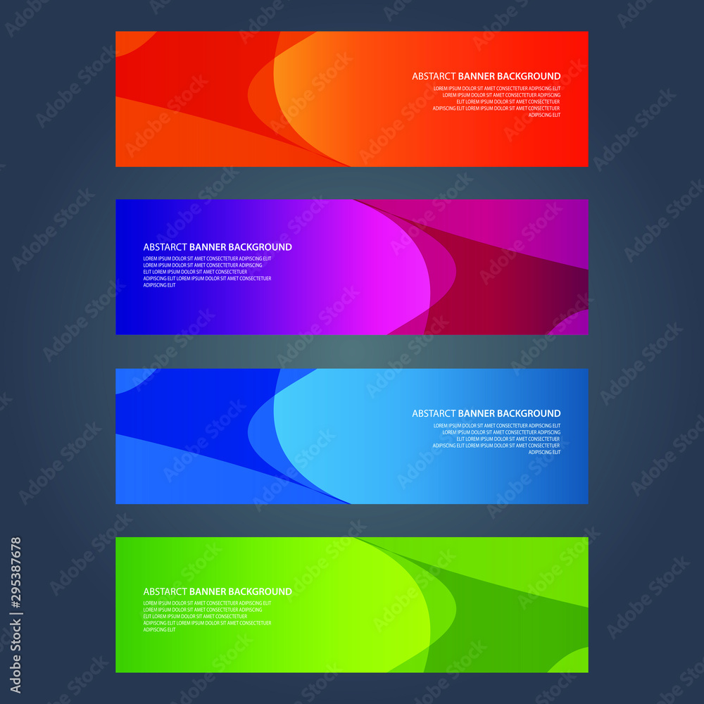 Naklejka premium Vector Abstract design banner web template