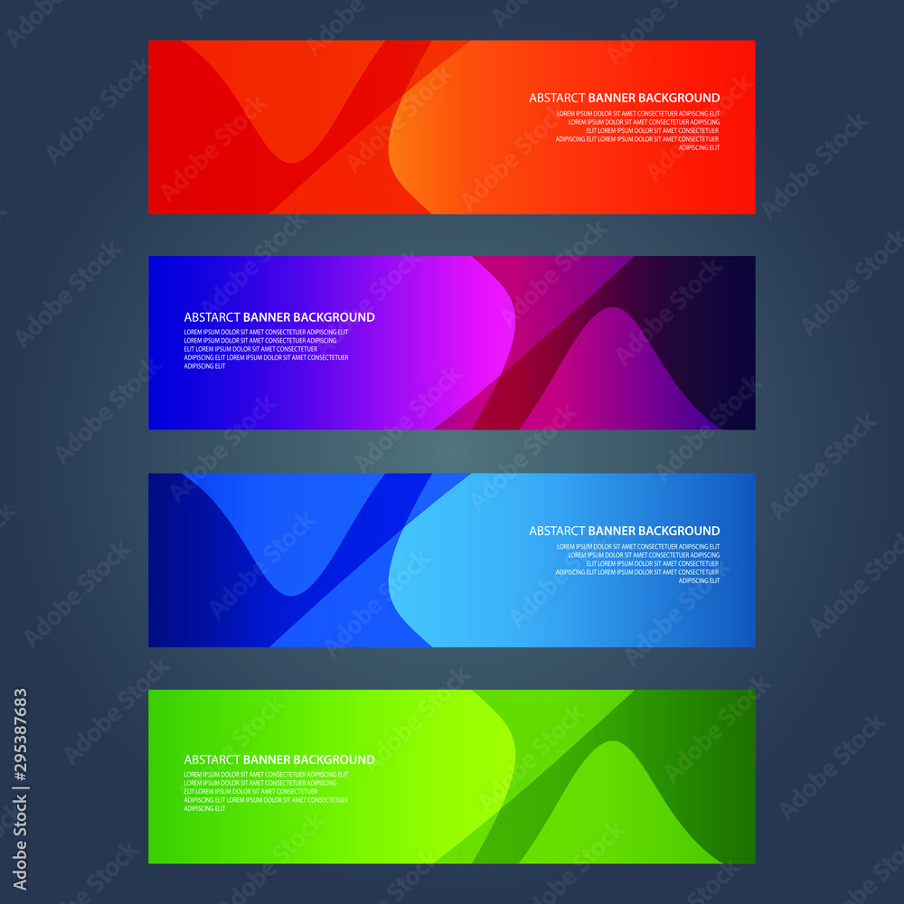 Naklejka premium Vector Abstract design banner web template
