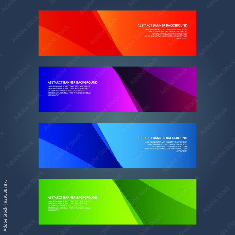 Naklejka premium Vector Abstract design banner web template