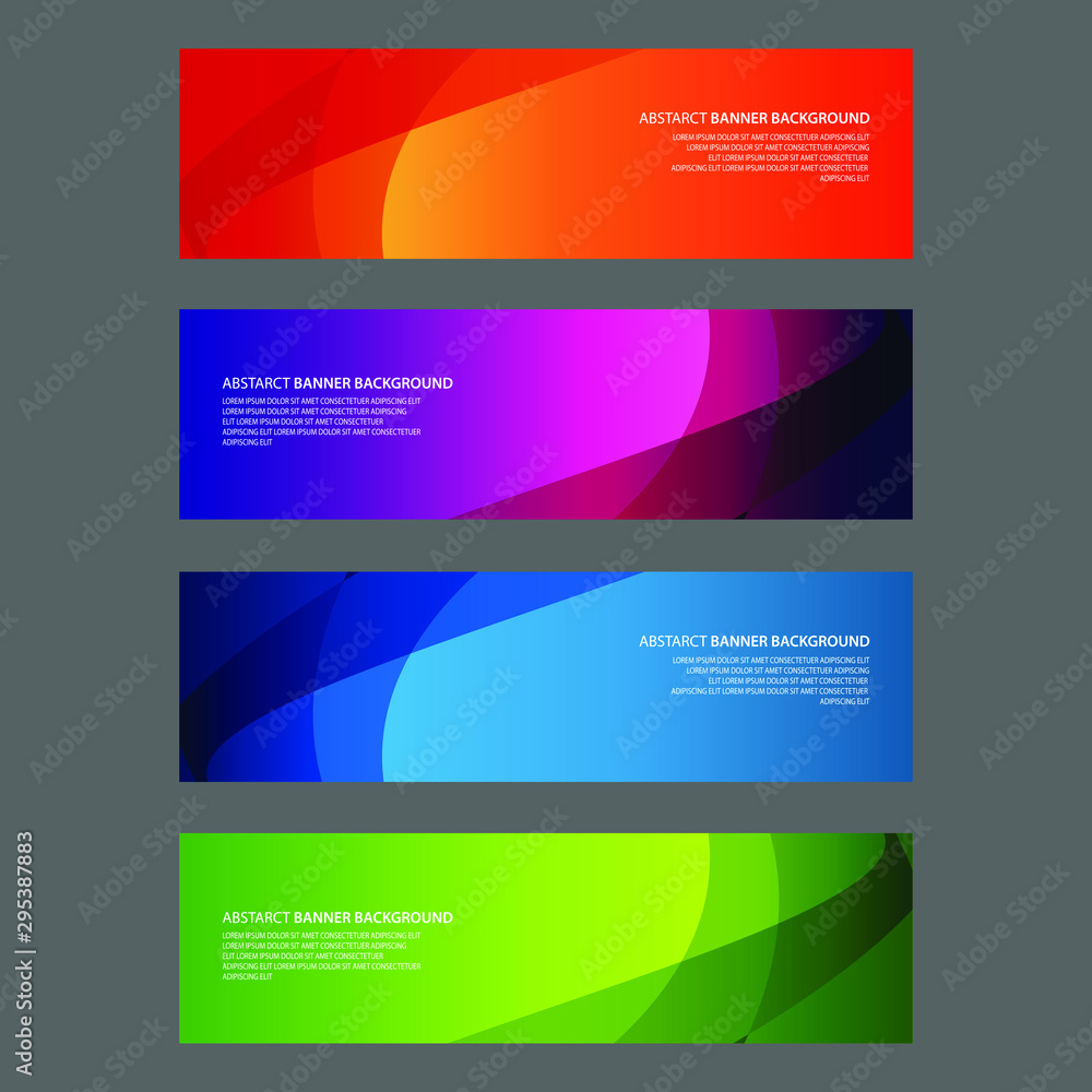 Naklejka premium Vector Abstract design banner web template