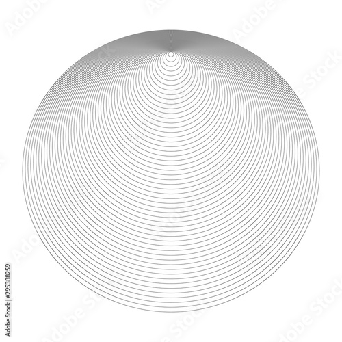 background with different circles. abstract lines design as cone