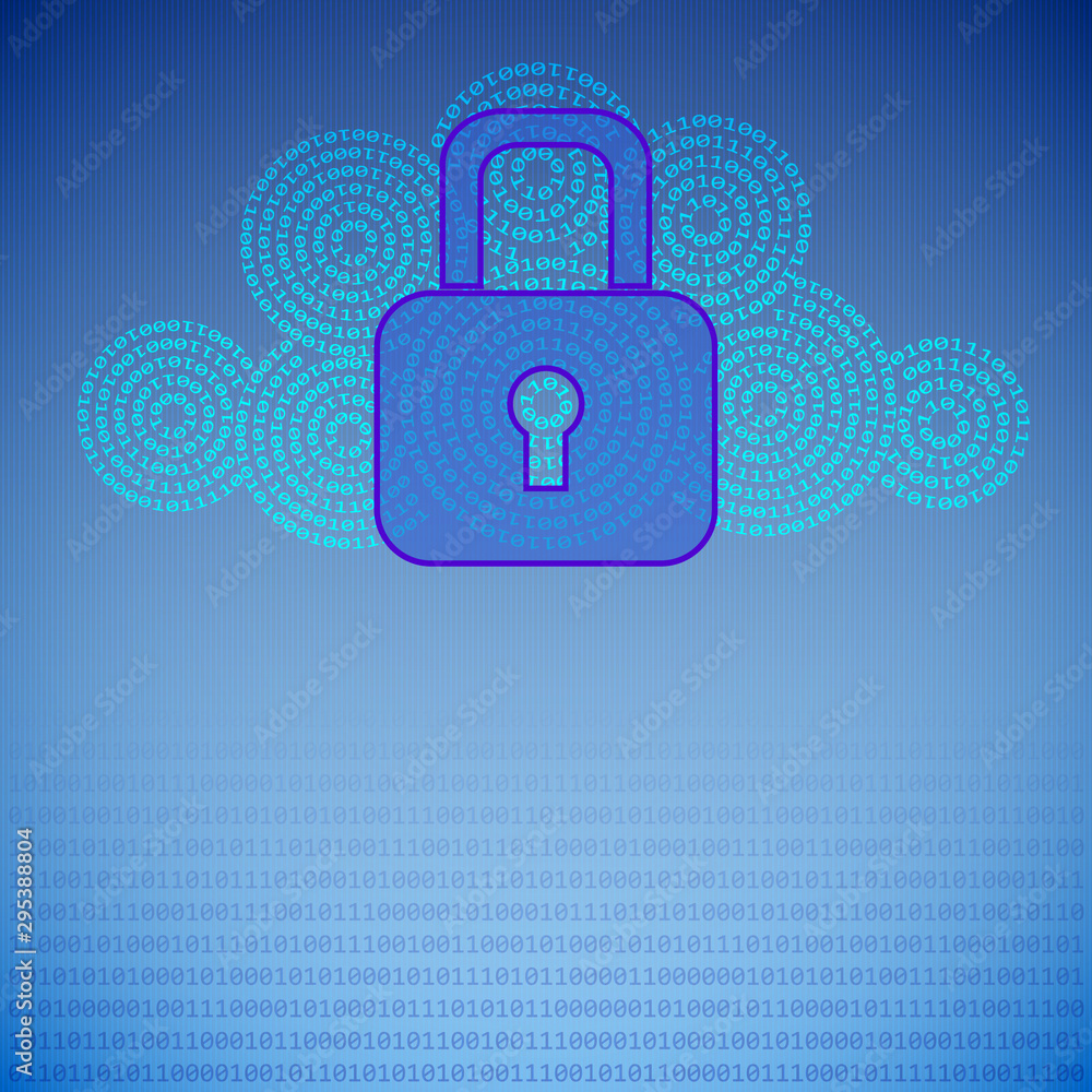 clouds information security design with lock and binary code clouds information security design with lock and binary code