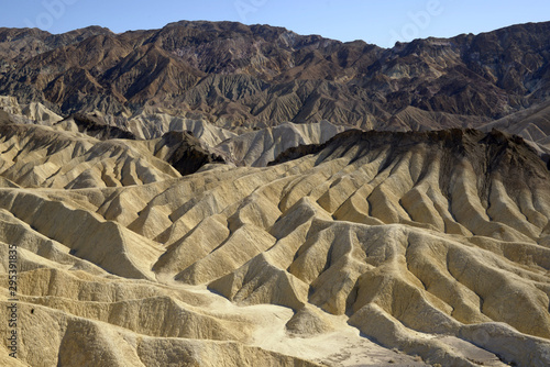 Earth's crust and badlands in the death valley national park