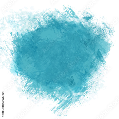 Teal watercolour splatter