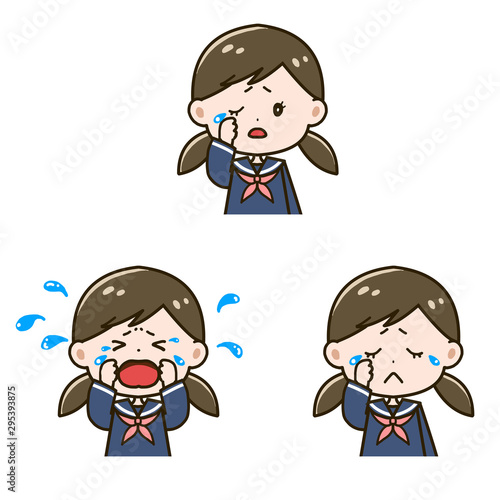 泣く女の子 ポーズ イラストセット Stock Illustration Adobe Stock 泣く女の子 ポーズ イラストセット Stock Illustration Adobe Stock