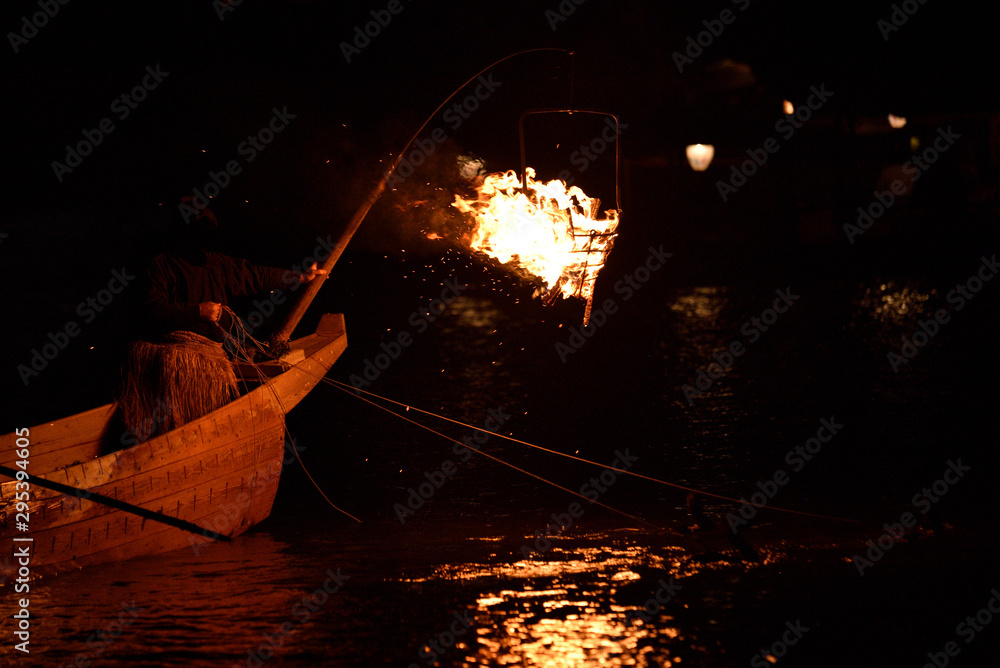 【日本の伝統】長良川鵜飼 Stock Photo Adobe Stock