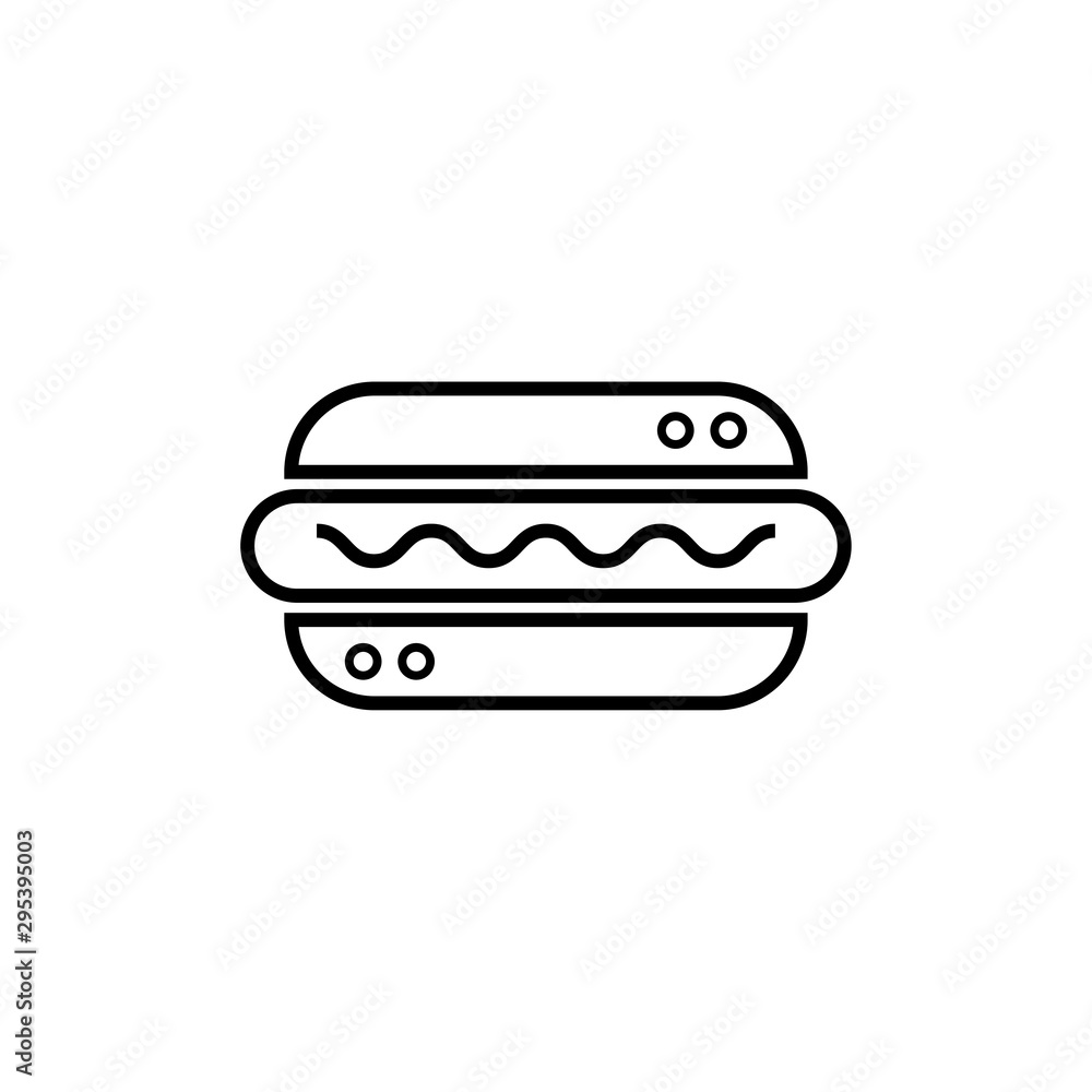 Hot dog icon for web and mobile Hot dog icon for web and mobile