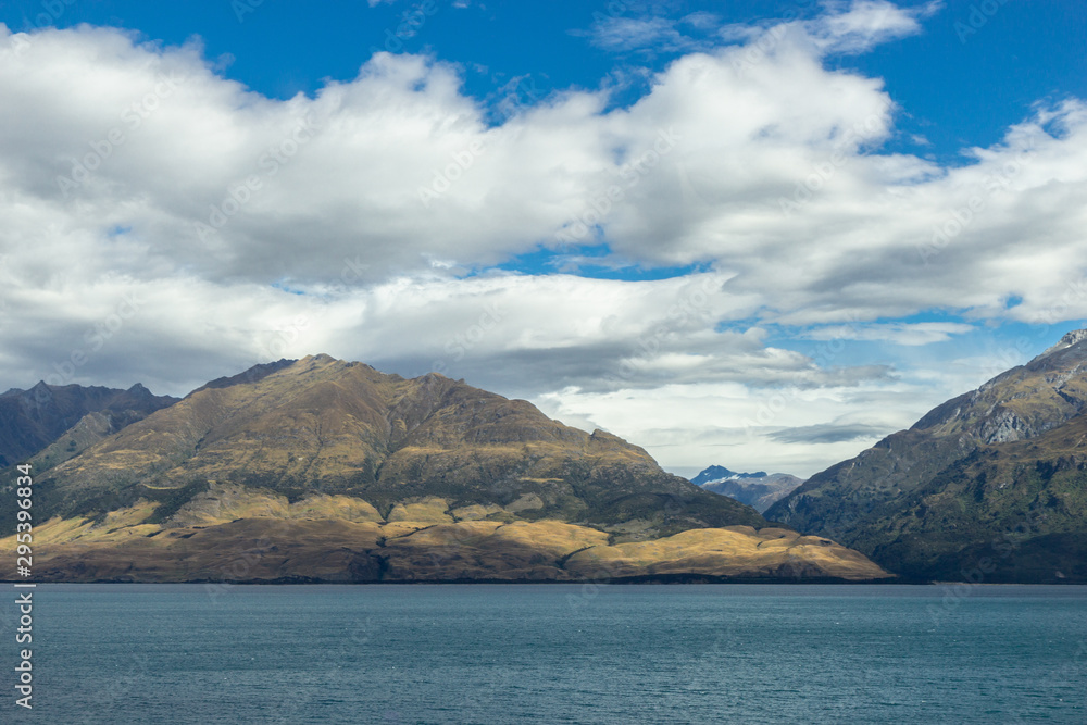 view of lake Wanaka, south island, New Zealand