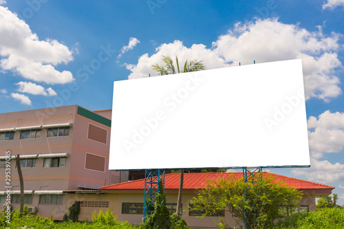 Blank billboard for new advertisement