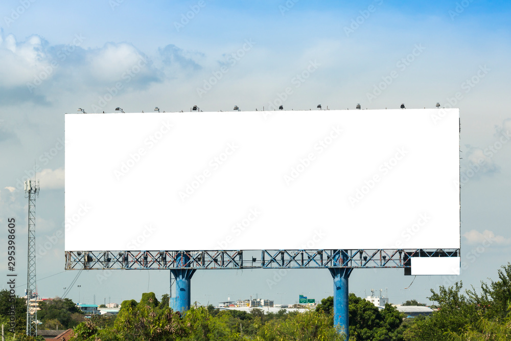 Blank billboard for new advertisement Blank billboard for new advertisement