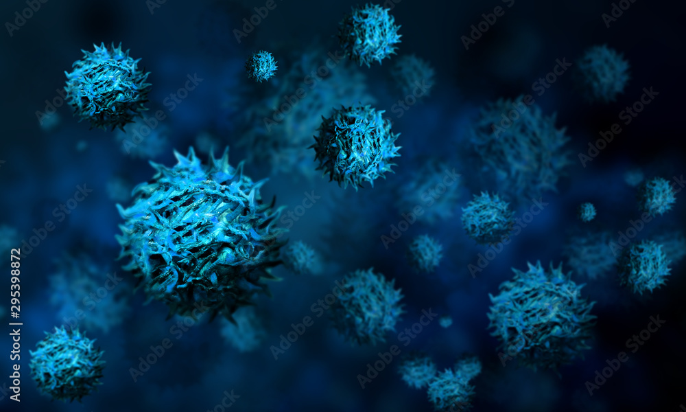Abstract representation of cancer cells Abstract representation of cancer cells