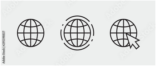 www, internet connection icons. vector illustration, logo web template. photo