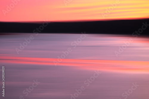 Abstract Sunset over Water ICM © Cloverpip Stock