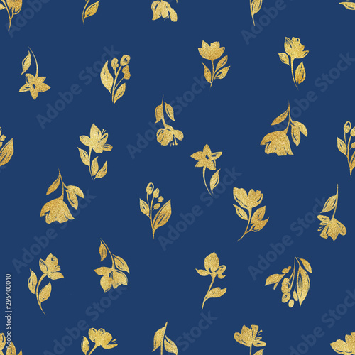 Creative universal artistic floral background. Hand Drawn textures. Trendy Graphic. Flowers pattern textile