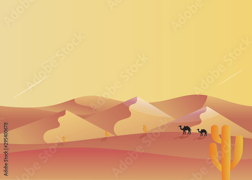 web banners on the theme of Desert  Nature  Sand  Wild  Sunrise  Cactus  Summer