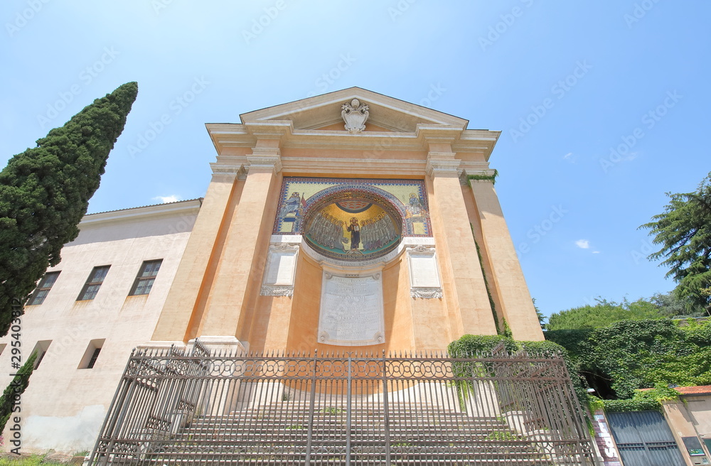 Fototapeta premium Triclinium Leoninum San Lorenzo in Palatio ad Sancta Sanctorum church Rome Italy