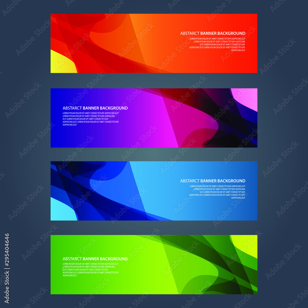 Naklejka premium Vector Abstract design banner web template