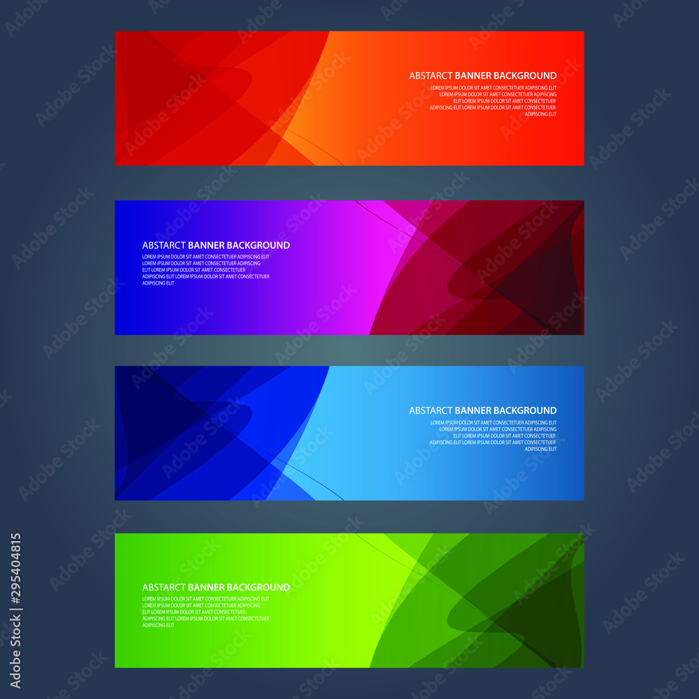 Fototapeta premium Vector Abstract design banner web template