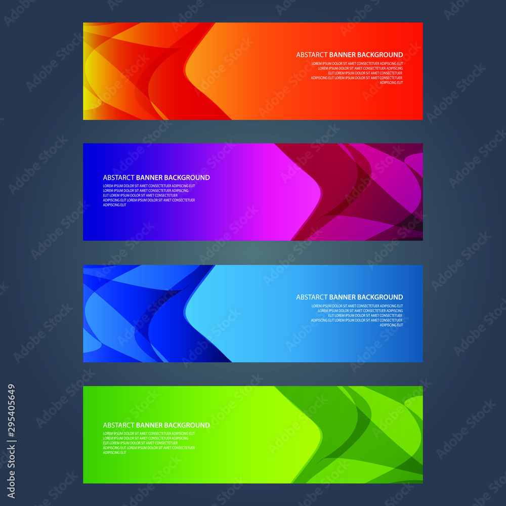 Fototapeta premium Vector Abstract design banner web template