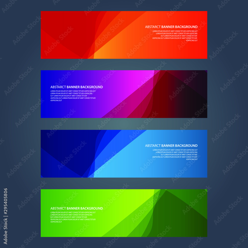 Vector Abstract design banner web template Vector Abstract design banner web template