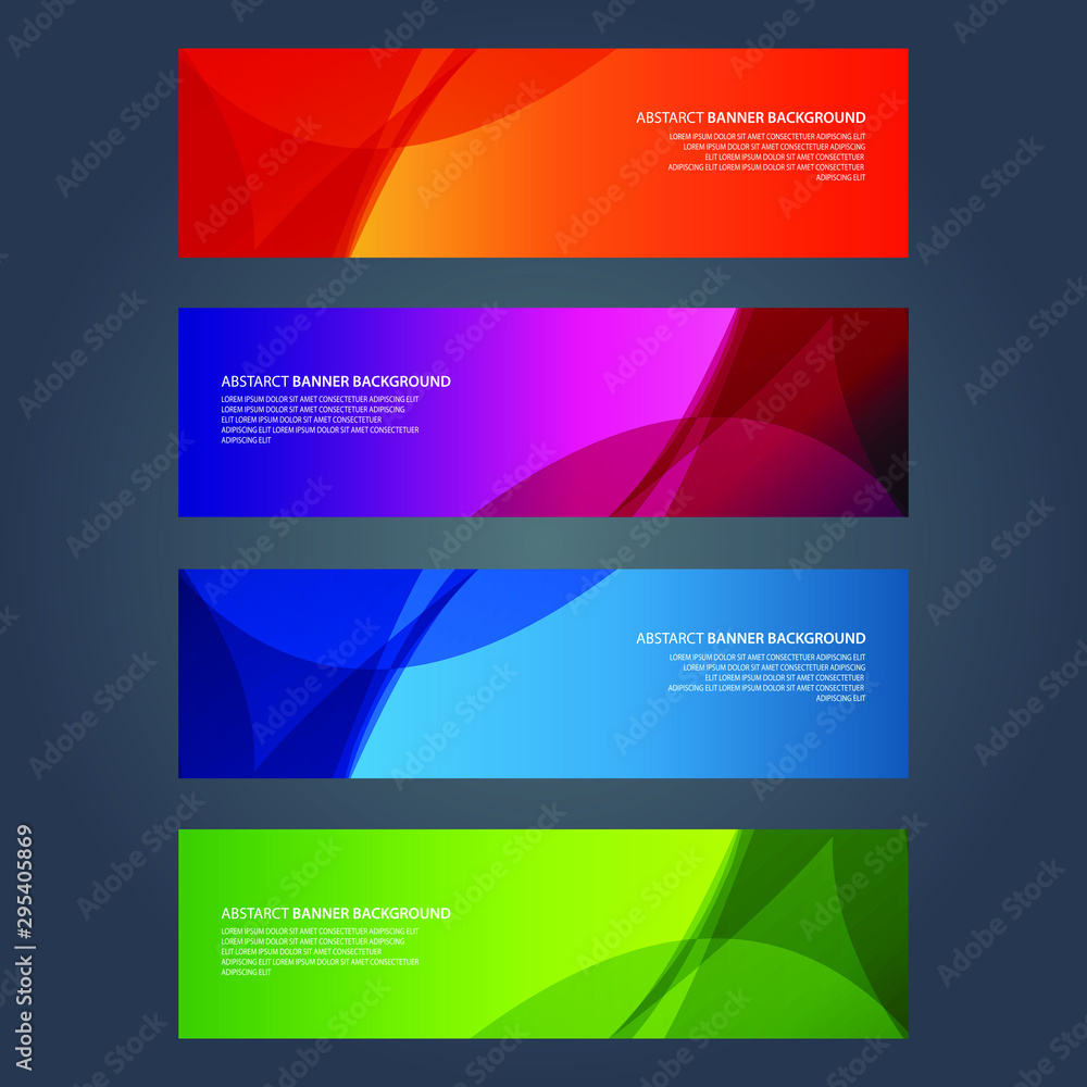 Fototapeta premium Vector Abstract design banner web template