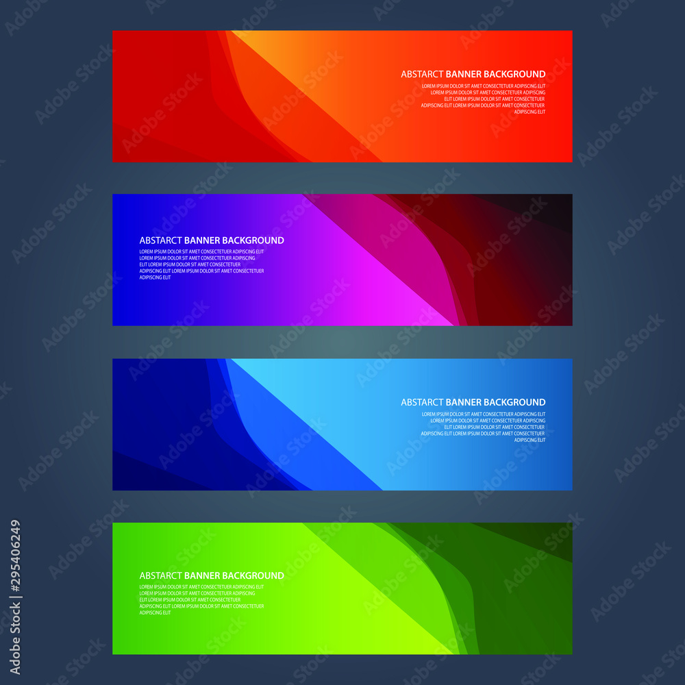 Fototapeta premium Vector Abstract design banner web template