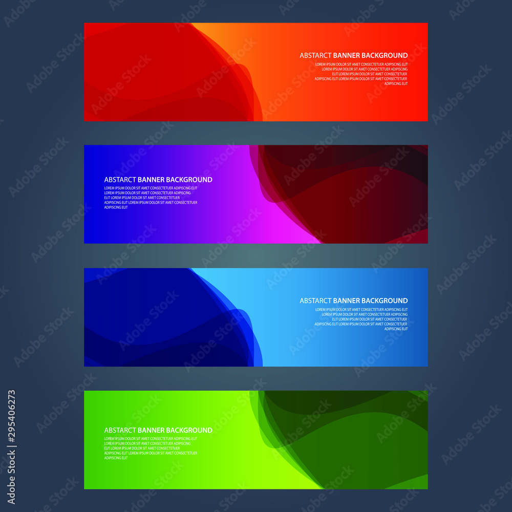 Fototapeta premium Vector Abstract design banner web template
