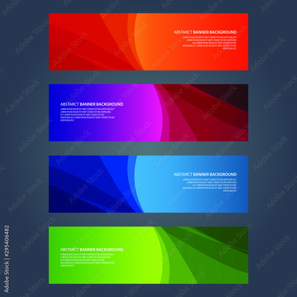Fototapeta premium Vector Abstract design banner web template