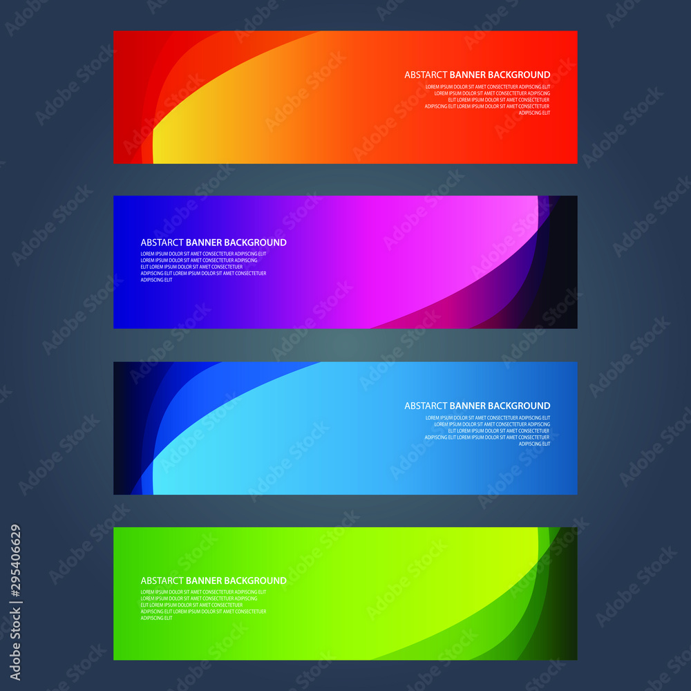 Fototapeta premium Vector Abstract design banner web template