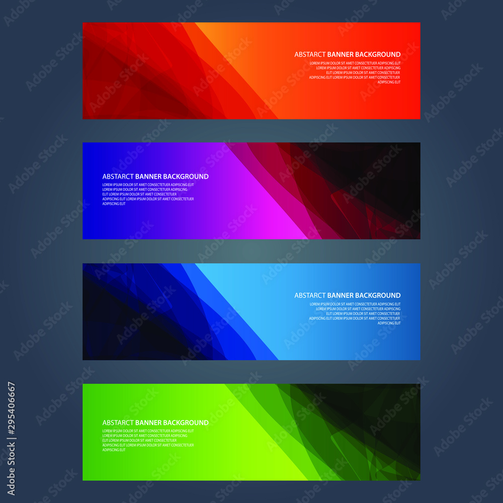 Fototapeta premium Vector Abstract design banner web template