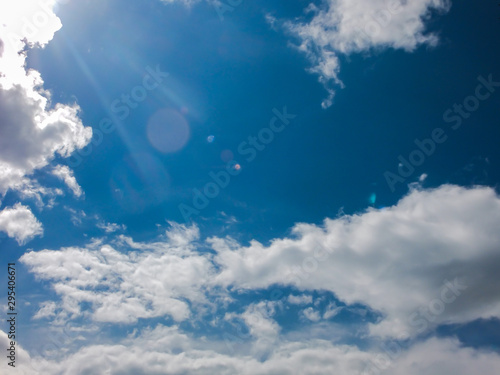 Fototapeta Naklejka Na Ścianę i Meble -   blacas clouds with blue background