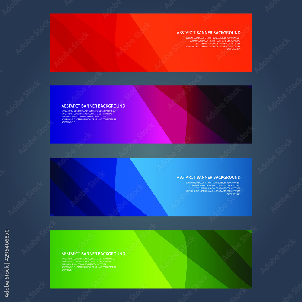 Naklejka premium Vector Abstract design banner web template