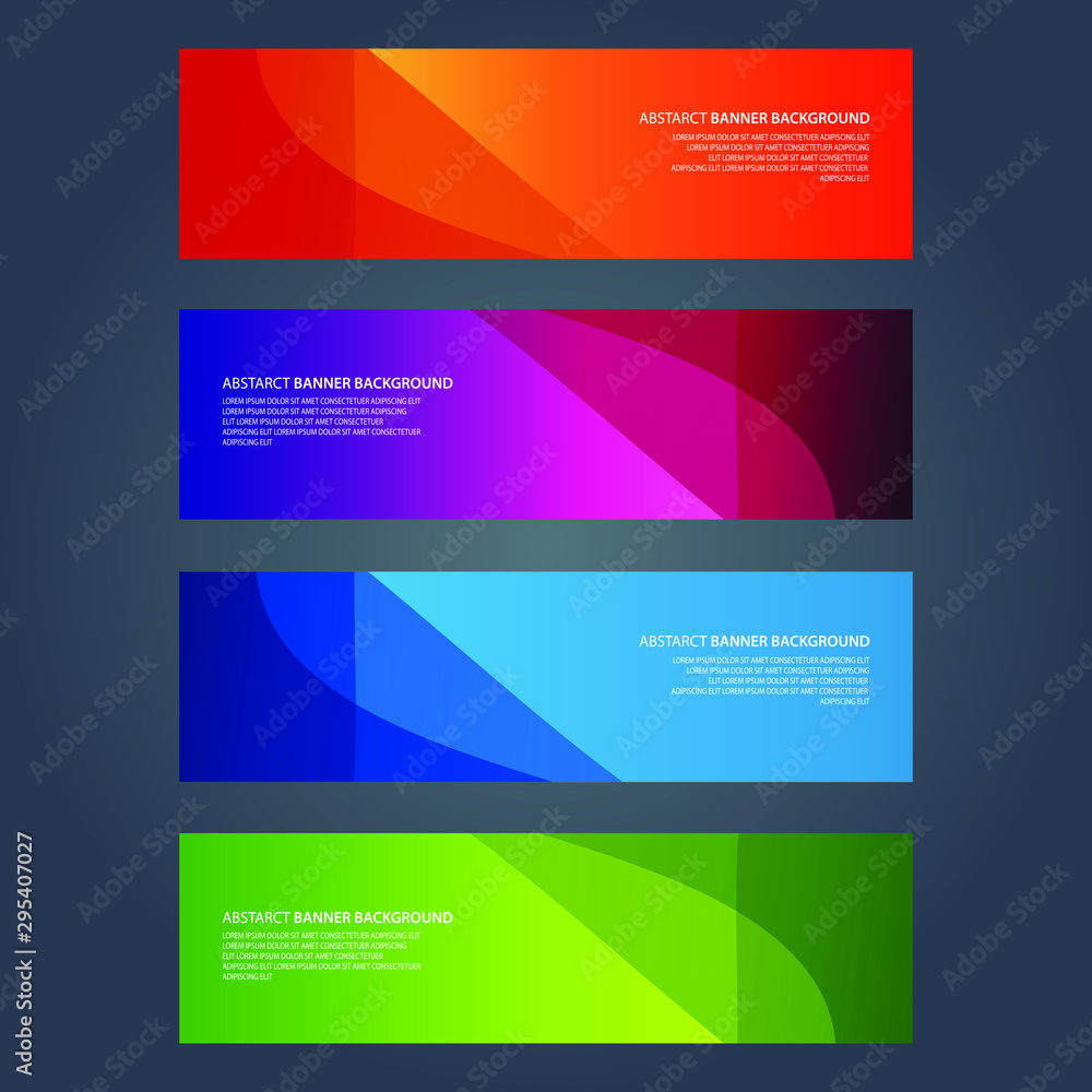 Naklejka premium Vector Abstract design banner web template