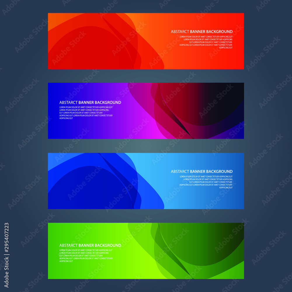 Fototapeta premium Vector Abstract design banner web template