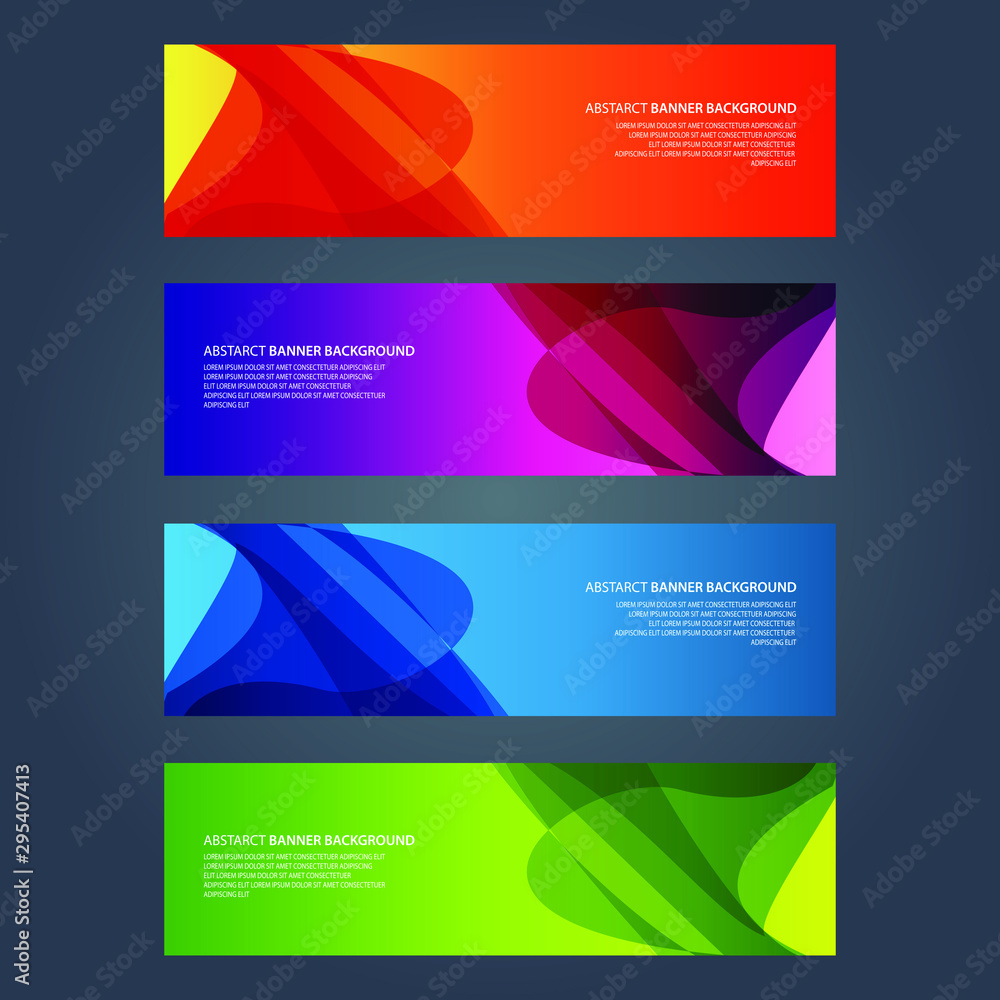Vector Abstract design banner web template Vector Abstract design banner web template