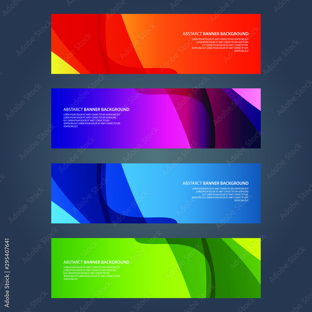 Naklejka premium Vector Abstract design banner web template