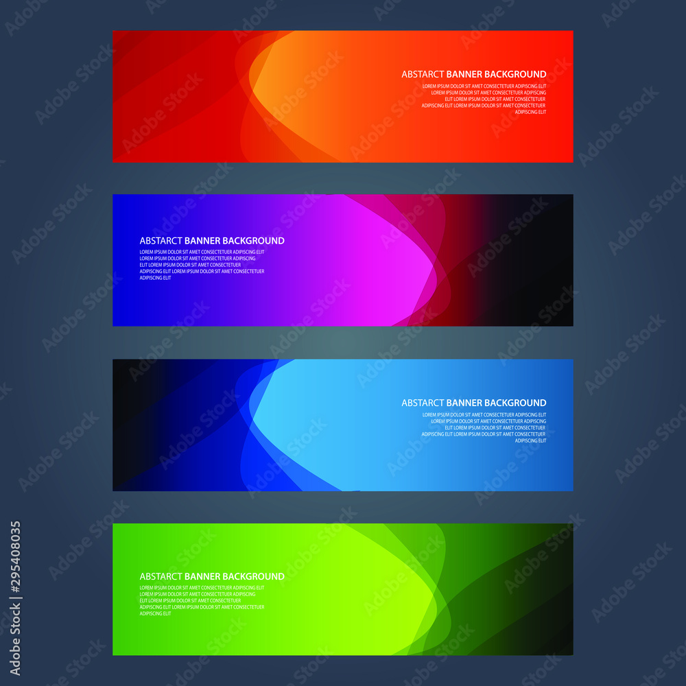Fototapeta premium Vector Abstract design banner web template
